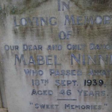 NINNIS Mabel -1939