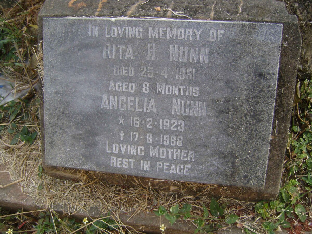 NUNN Angelia 1923-1988 :: NUNN Rita H. -1951