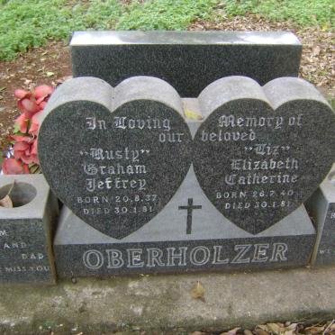 OBERHOLZER Graham Jeffrey 1937-1981 &amp; Elizabeth Catherine 1940-1981
