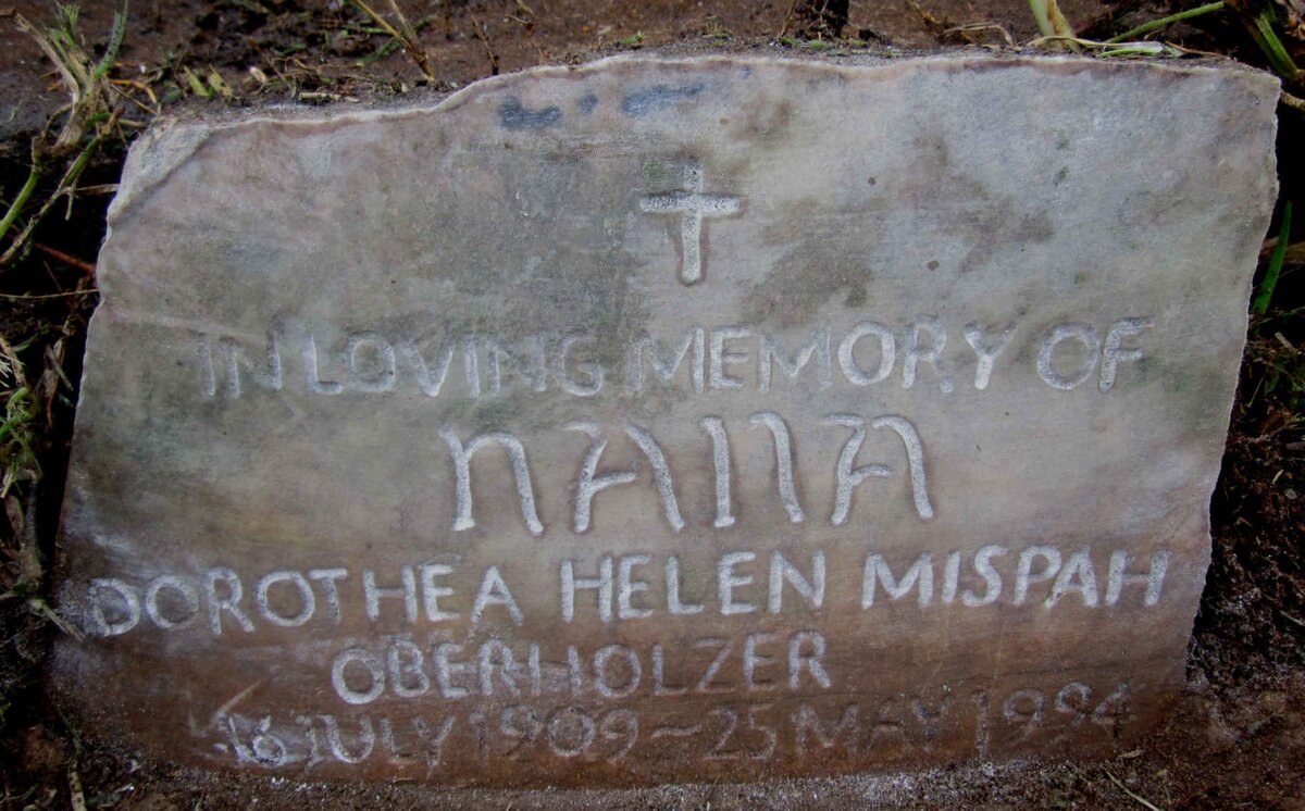 OBERHOLZER Dorothea Helen Mispah 1909-1994