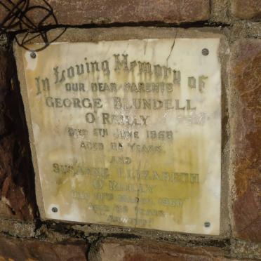 O'REILLY George Blundell -1958 &amp; Susanne Elizabeth -1960