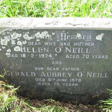 O'NEILL Gerald Aubrey -1976 &amp; Helen -1974