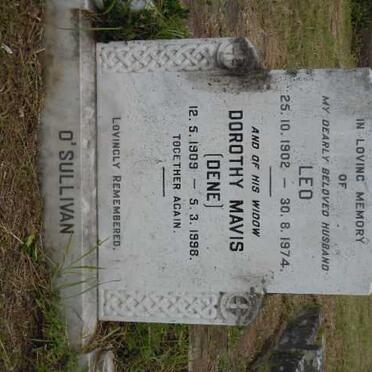 O'SULLIVAN Leo 1902-1974 &amp; Dorothy Mavis 1909-1998