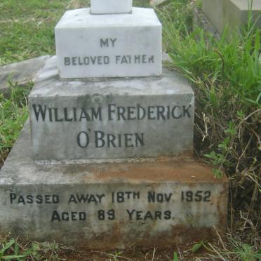 O'BRIEN William Frederick -1952