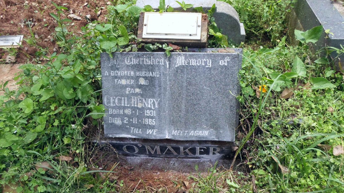 O'MAKER Cecil Henry 1931-1985 :: O'MAKER Merle G. 1936-2014