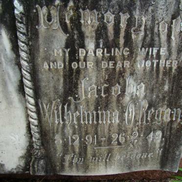 O'REGAN Jacoba Wilhelmina 1891-1949