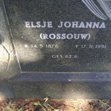 ODENDAAL Lourens Badenhorst 1873-1949 &amp; Elsje Johanna ROSSOUW 1876-1951