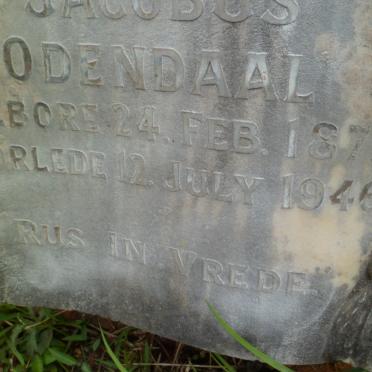 ODENDAAL Johannes Jacobus 1871-1946