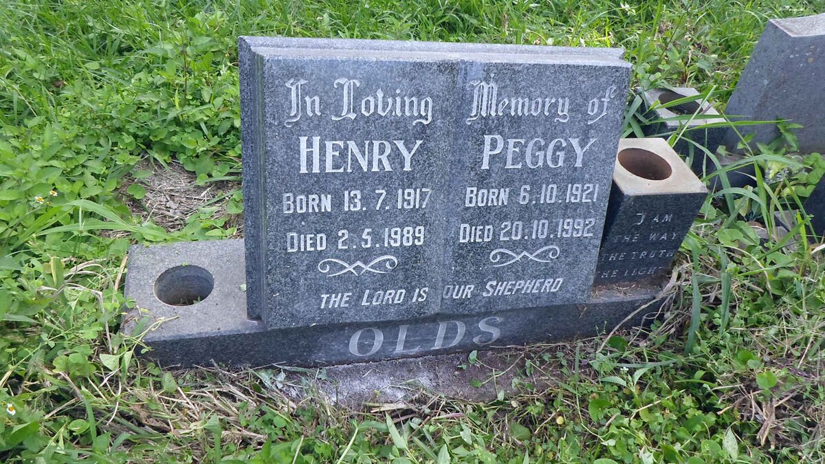 OLDS Henry 1917-1989 &amp; Peggy 1921-1992