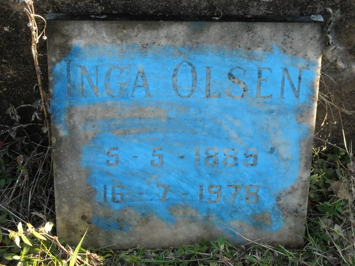 OLSEN Inga 1889-1978