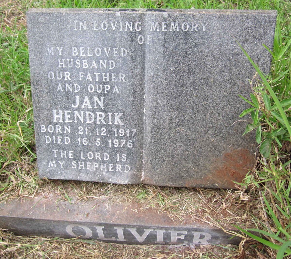 OLIVIER Jan Hendrik 1917-1976