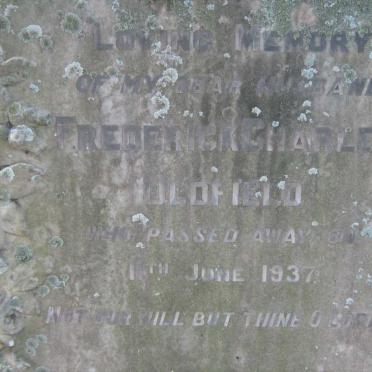 OLDFIELD Frederick Charles -1937