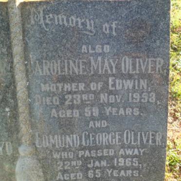 OLIVER Edmund George -1965 &amp; Caroline May -1953 :: OLIVER Nellie Murgatroyd -1934 :: OLIVER Edwin Joseph -1924