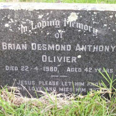 OLIVIER Brian Desmond Anthony -1980 