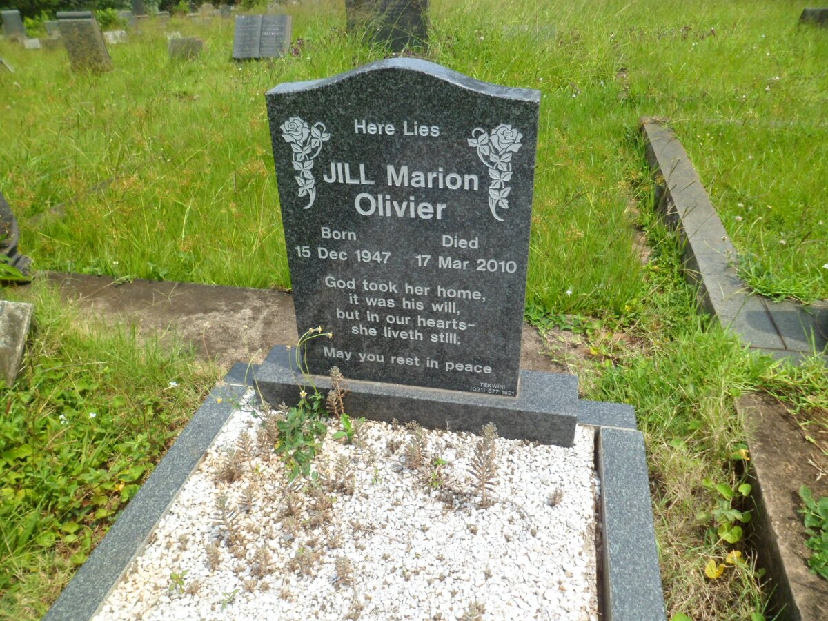 OLIVIER Jill Marion 1947-2010