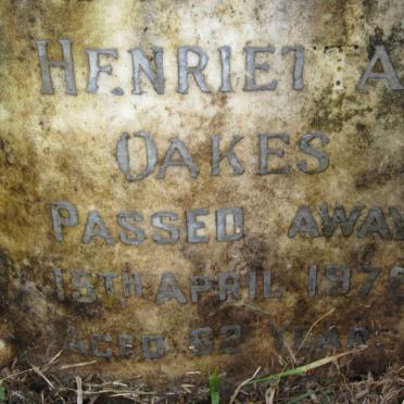 OAKES Henrietta -1972