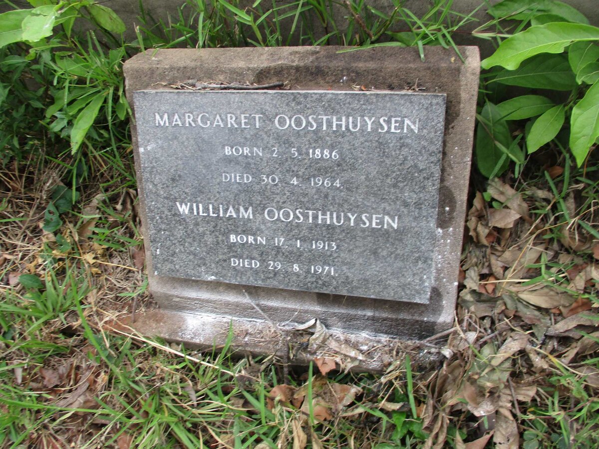 OOSTHUYSEN William 1913-1971 :: OOSTHUYSEN Margaret 1886-1964