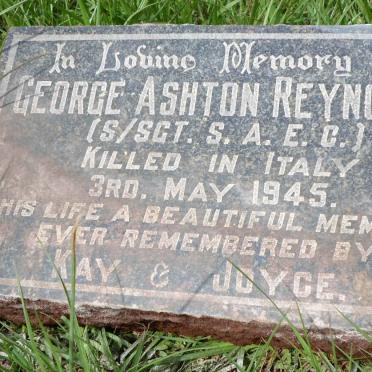 REYNOLDS George Ashton -1945