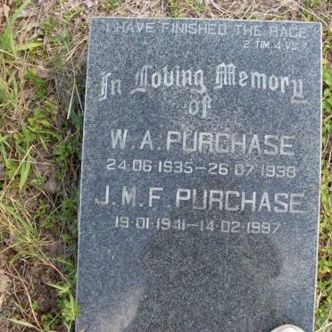 PURCHASE W.A. 1935-1938 &amp; J.M.F. 1941-1997