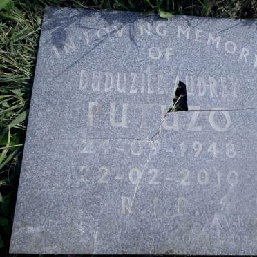 PUTUZO Duduzile Audrey 1948-2010