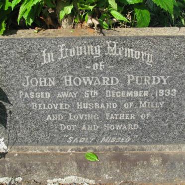 PURDY John Howard -1933