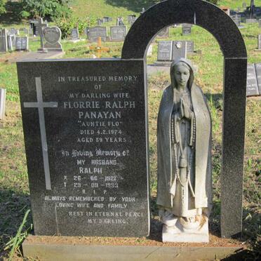 PANAYAN Ralph 1921-1993 &amp; Florrie Ralph -1974