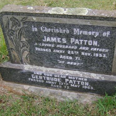 PATTON James -1953 &amp; Gertrude -1963