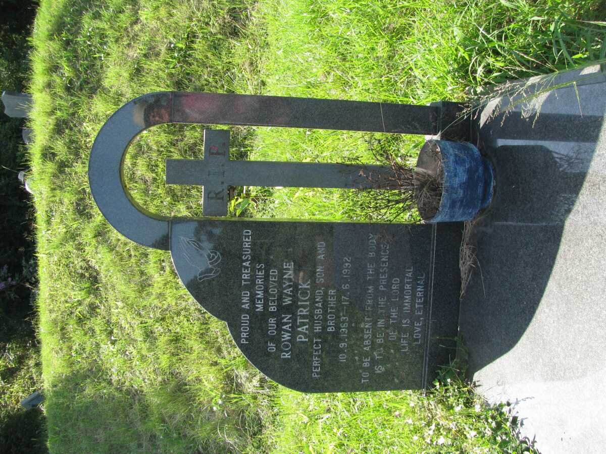 PATRICK Rowan Wayne 1963-1992