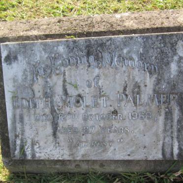PALMER Edith Violet -1968