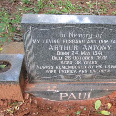 PAUL Arthur Antony 1941-1979