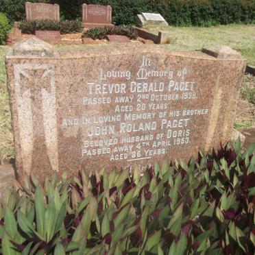 PAGET Trevor Gerald -1939 :: PAGET John Roland -1953