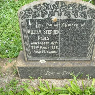 PAULS William Stephen -1952