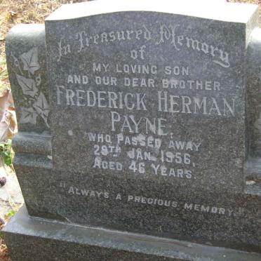 PAYNE Frederick Herman -1956