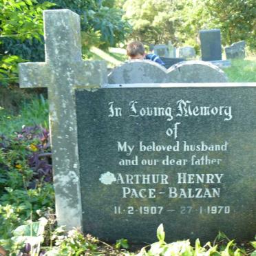 PACE Arthur Henry, Balzan 1907-1970