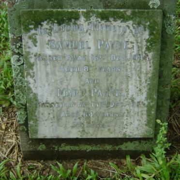 PAYNE Samuel -1944 &amp; Mary -1951