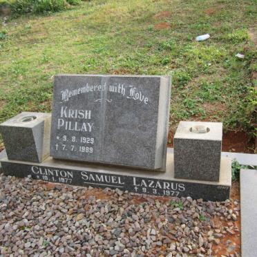 PILLAY Krish 1929-1989 :: LAZARUS Clinton Samuel 1977-1977