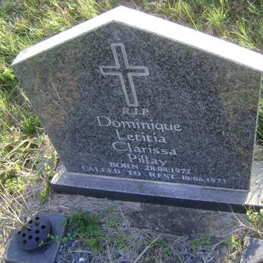 PILLAY Dominique Letitia Clarissa 1972-1973
