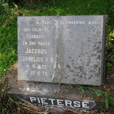 PIETERSE Jacobus Cornelius V.N. 1922-1970