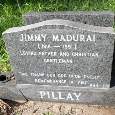 PILLAY Jimmy Madurai 1916-1991