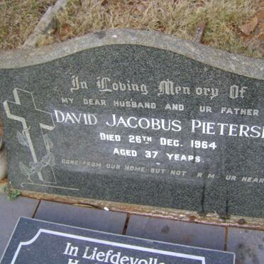PIETERSE David Jacobus -1964 :: PIETERSE Christopher David 1955-2014 :: PIETERSE Dirkie Elizabeth Johanna 1929-1943