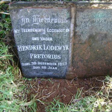 PRETORIUS Hendrik Lodewyk -1953