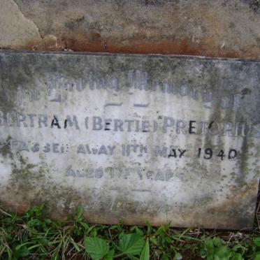 PRETORIUS Bertram -1940