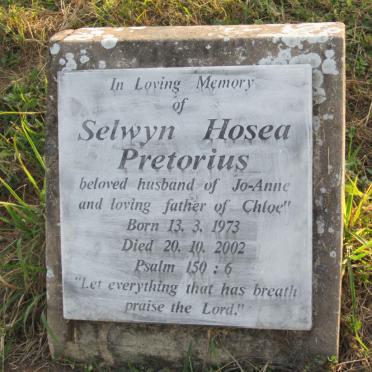 PRETORIUS Selwyn Hosea 1973-2002