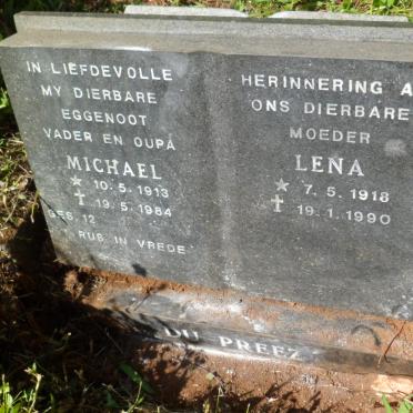PREEZ Michael, du 1918-1984 &amp; Lena 1918-1990