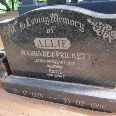 PRICKETT Margaret 1929-1986
