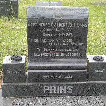 PRINS Hendrik Albertus Thomas 1922-1967