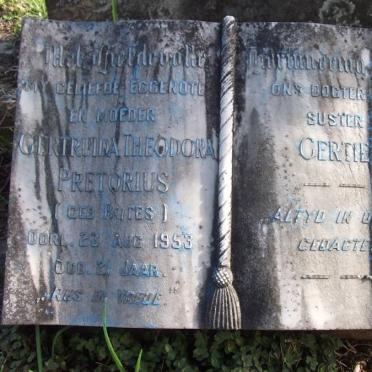 PRETORIUS Gertruida Theodora nee BOTES -1953 :: PRETORIUS Gertie
