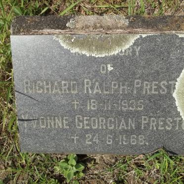 PRESTON Richard Ralph -1935 &amp; Yvonne Georgian -1968