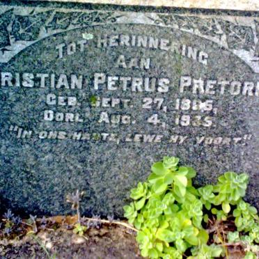 PRETORIUS Christian Petrus 1865-1935