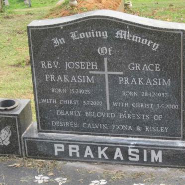 PRAKASIM Joseph 1925-2002 &amp; Grace 1937-2000